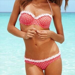 Vintage style coral bikini VS